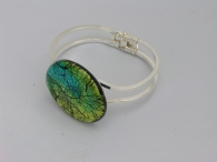 Midnight Schanierspange peridot-aqua