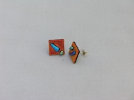 Nomist Ear Stud red/orange