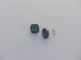 Direct Ear Stud turquoise/stripes