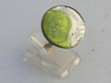 Midnight Ring peridot-silber