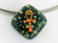 Small Ankh Stars Pendant grün
