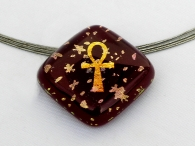 Small Ankh Stars Pendant rot