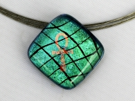 Small Ankh Warp Pendant grün