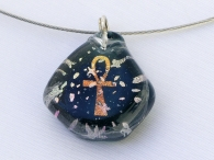 Ankh Tio Stars Pendant grün