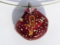 Ankh Tio Stars Pendant rot