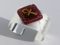 Ankh Armspange Stars Rot