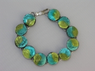 Midnight Armkette peridot-aqua