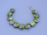 Midnight Armkette peridot-silber