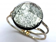 Midnight Schanierspange silber