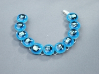 Rave Armkette aqua-blau