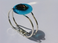 Rave Schanierspange aqua-blau