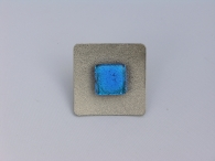 Hip Brosche blau