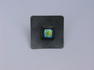 Hip Brosche gold-quadrat