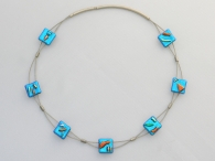 Nomist Sinus Halskette blau