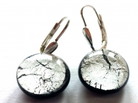 Midnight Earring round, silver