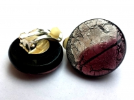 Midnight Ohrclips rose-silber