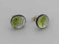 Midnight Ohrstecker peridot-silber