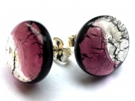 Midnight Ohrstecker rose-silber