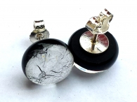 Midnight Ohrstecker silber