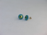 Rave Ohrstecker aqua-blau