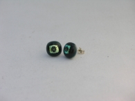 Rave Ohrstecker dunkelgrün