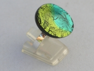 Midnight Ring peridot-aqua