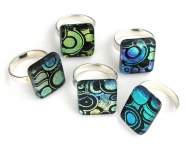 Retro Fingerringe, 5er Set