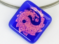 Yin-Yang Dragon Blau